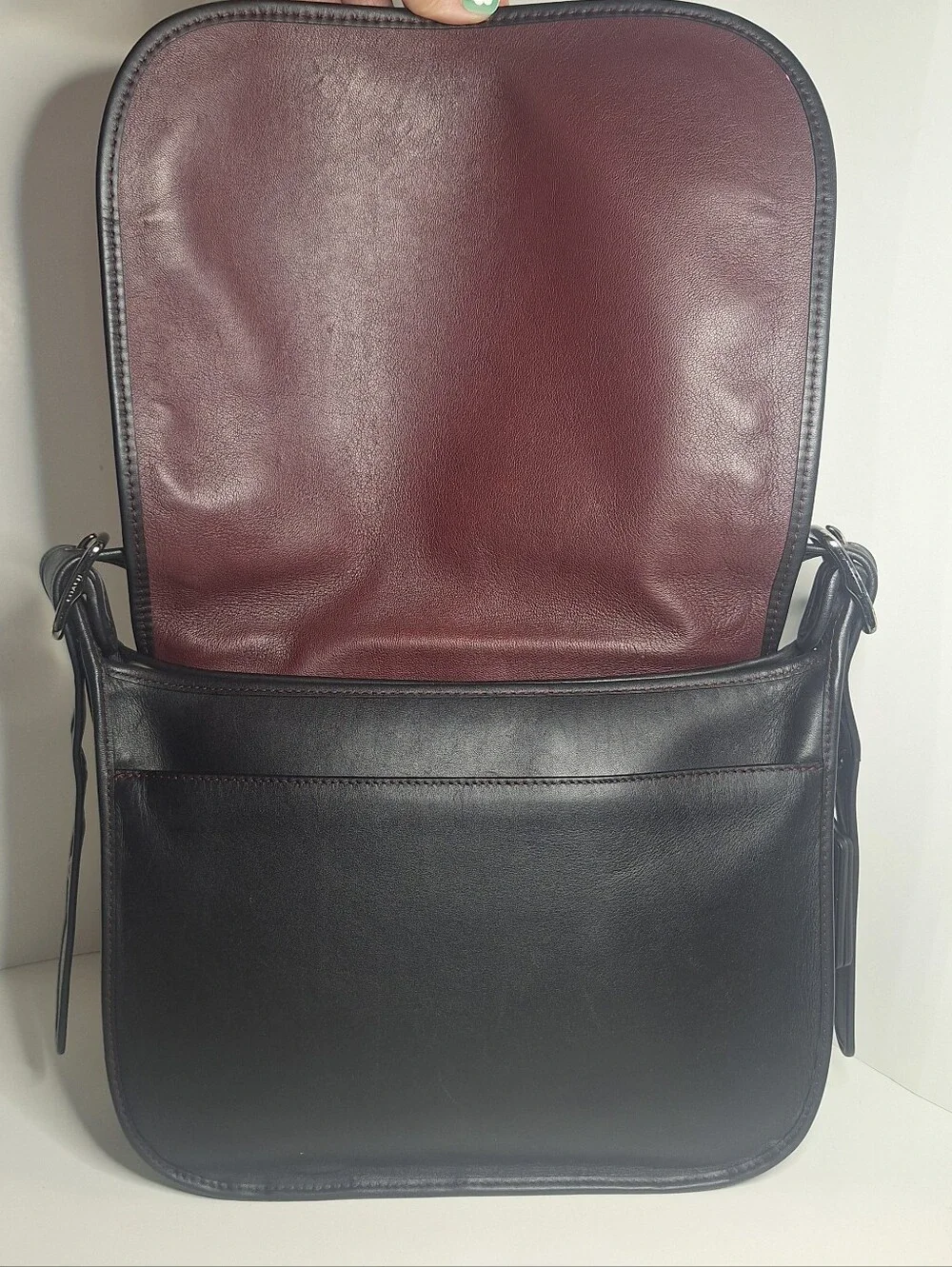 Coach Saddle Bag 75th Anniversary Leather Purse Crossbody 55298 Black Re-edition - Picture 6 of 16
